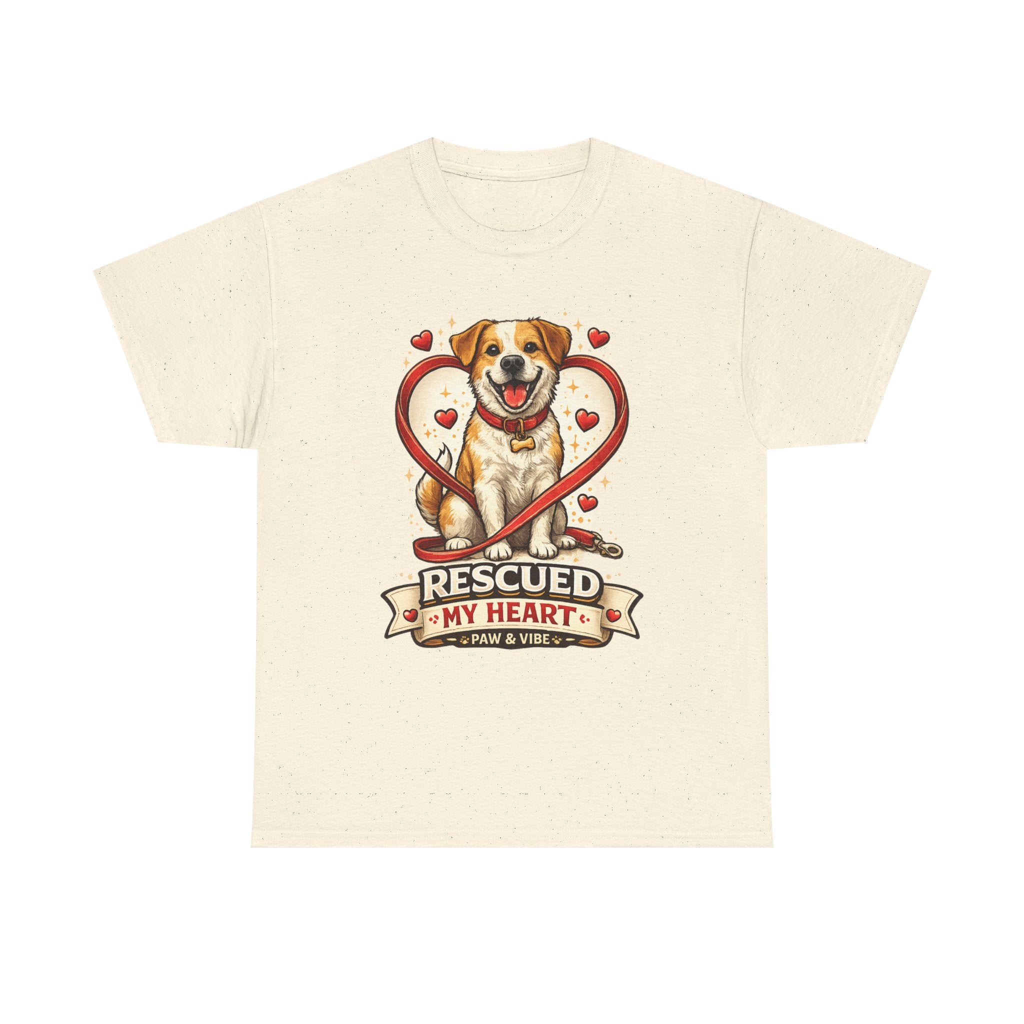 Rescued My Heart – Rescue Dog Graphic T-Shirt