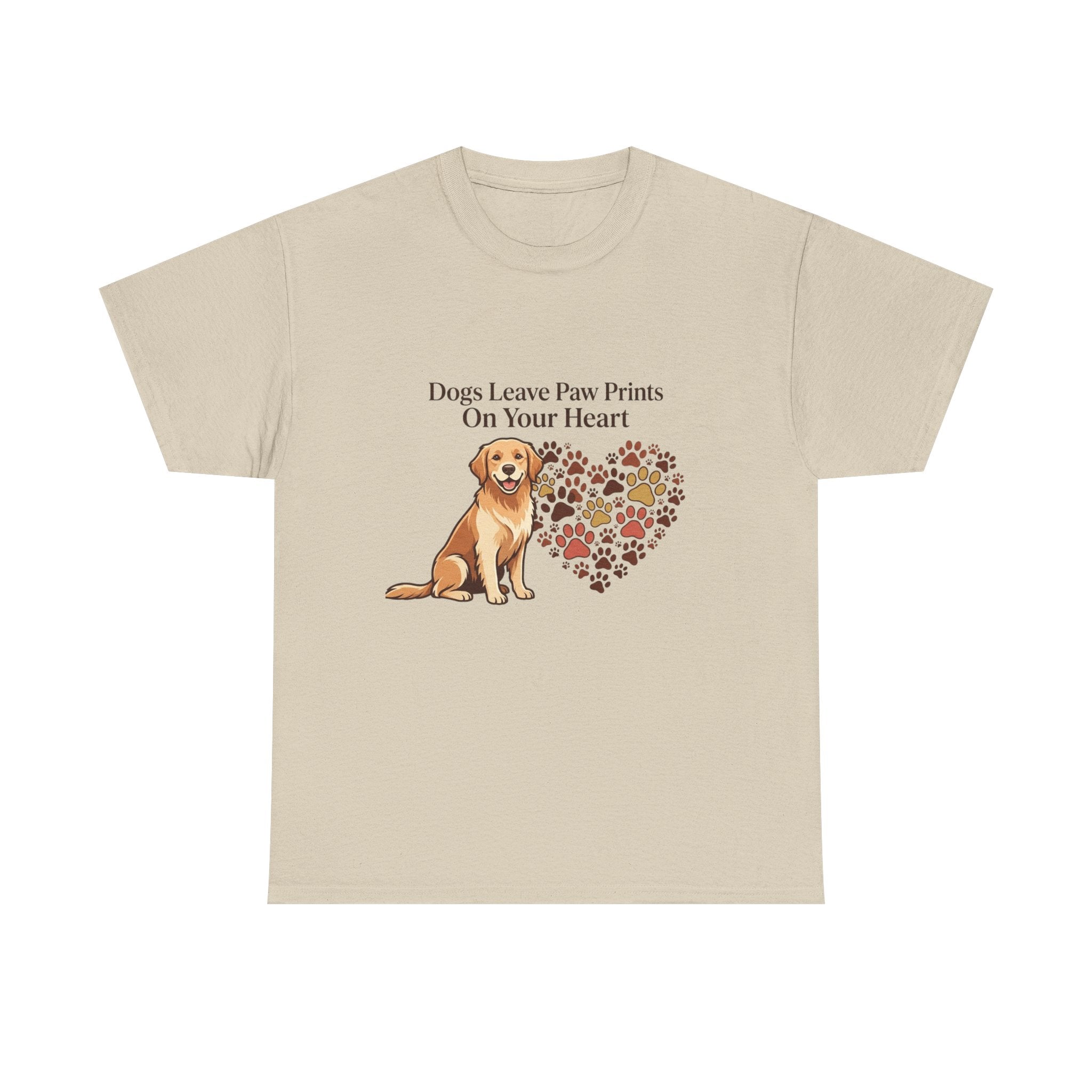 Dogs Leave Paw Prints On Your Heart – Cute Dog Lover Unisex T-Shirt