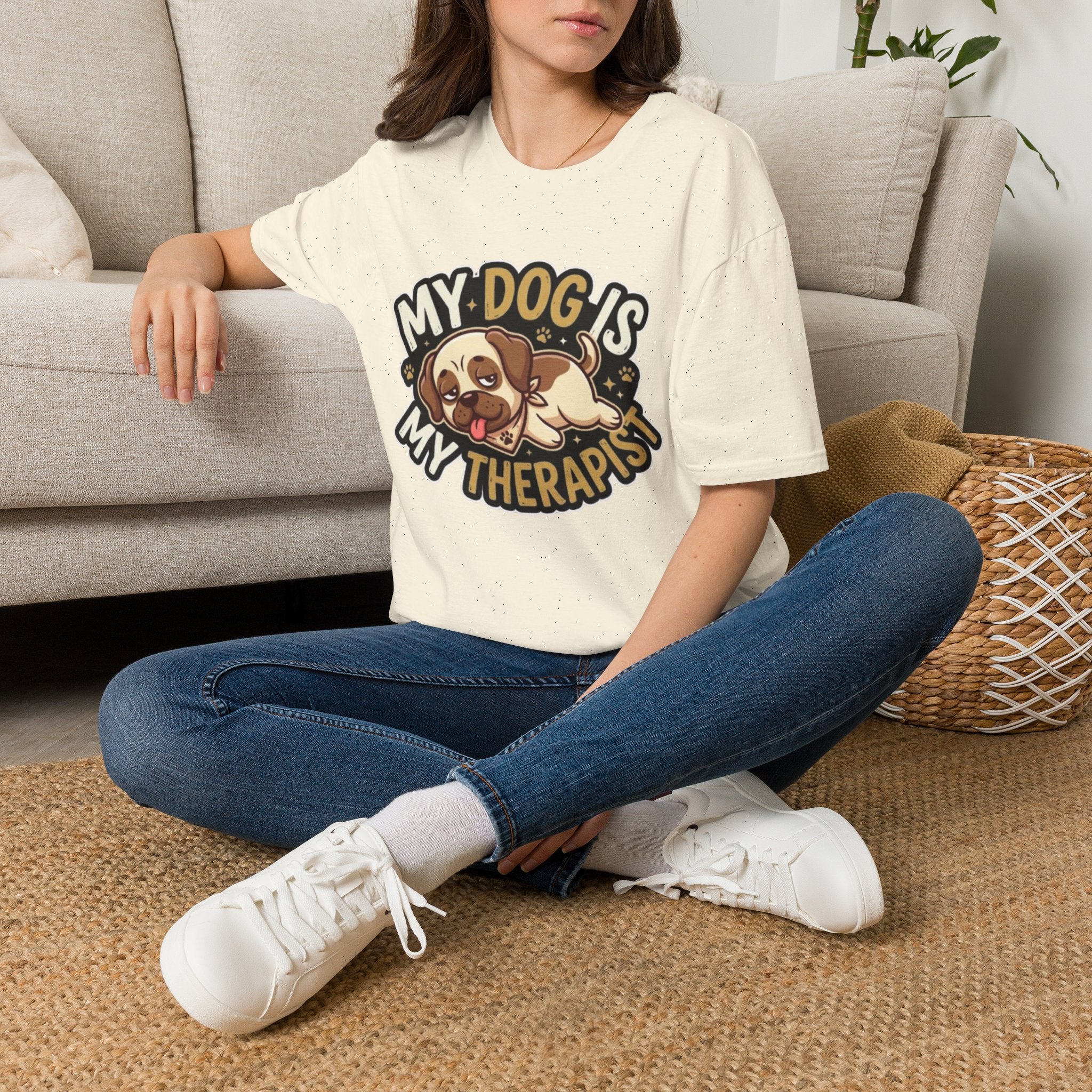 My Dog Is My Therapist – Funny Dog Lover T-Shirt