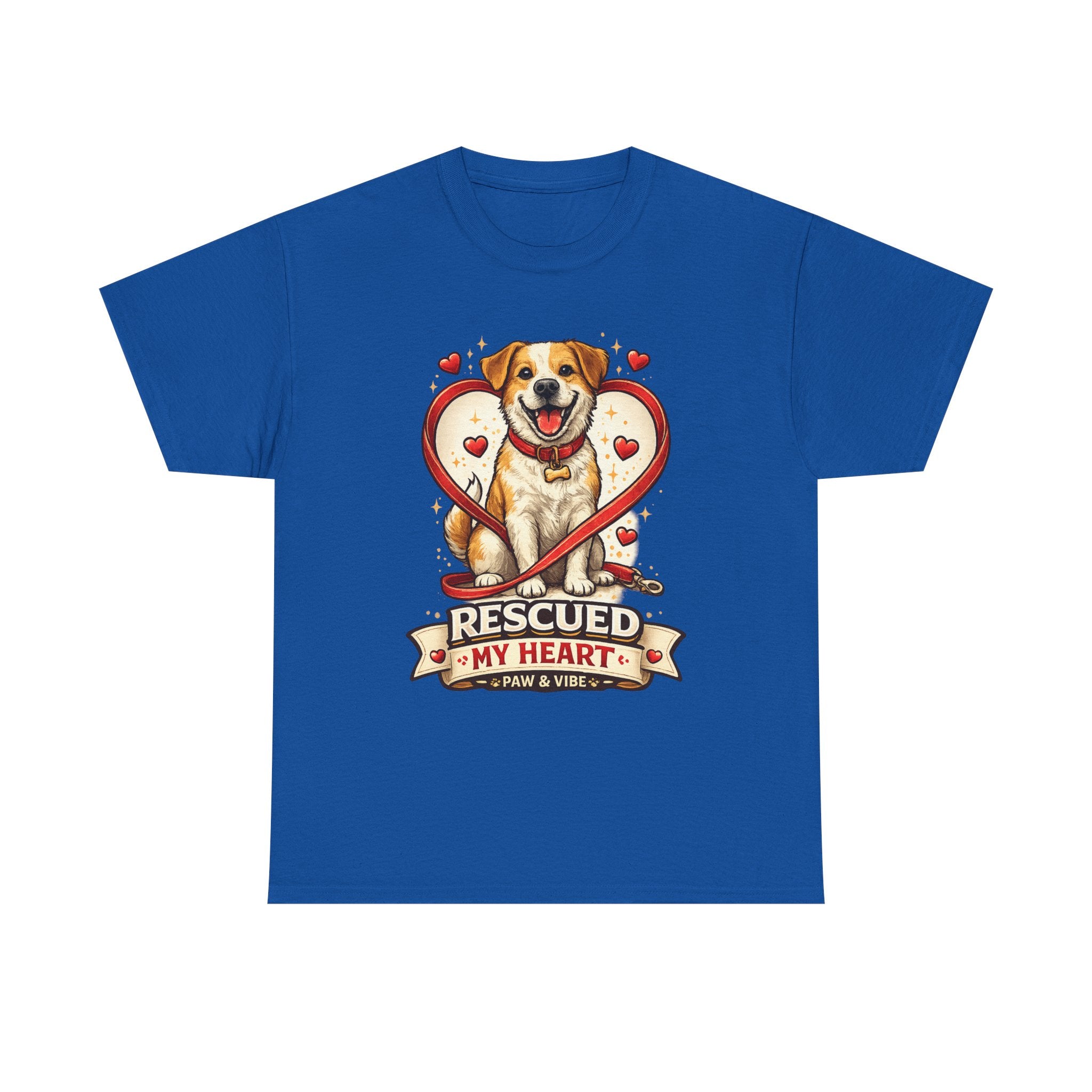Rescued My Heart – Rescue Dog Graphic T-Shirt