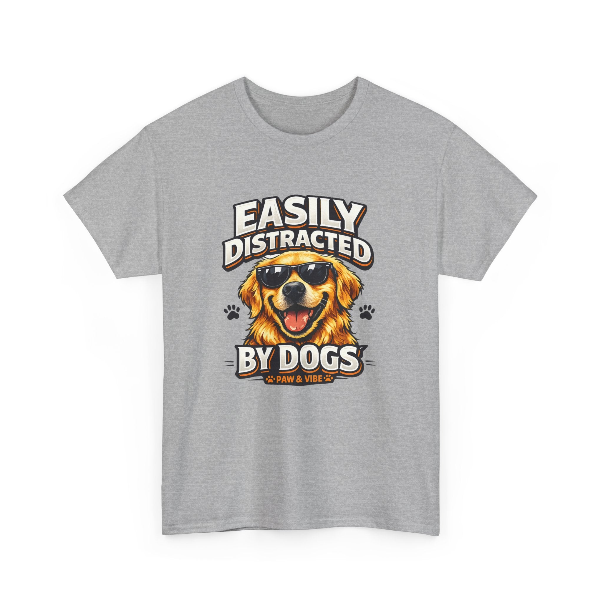 Easily Distracted By Dogs – Funny Dog Lover T-Shirt