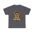 Happiness Is Four Paws – Cute Dog Lover Unisex Graphic T-Shirt | Pet Lover Gift