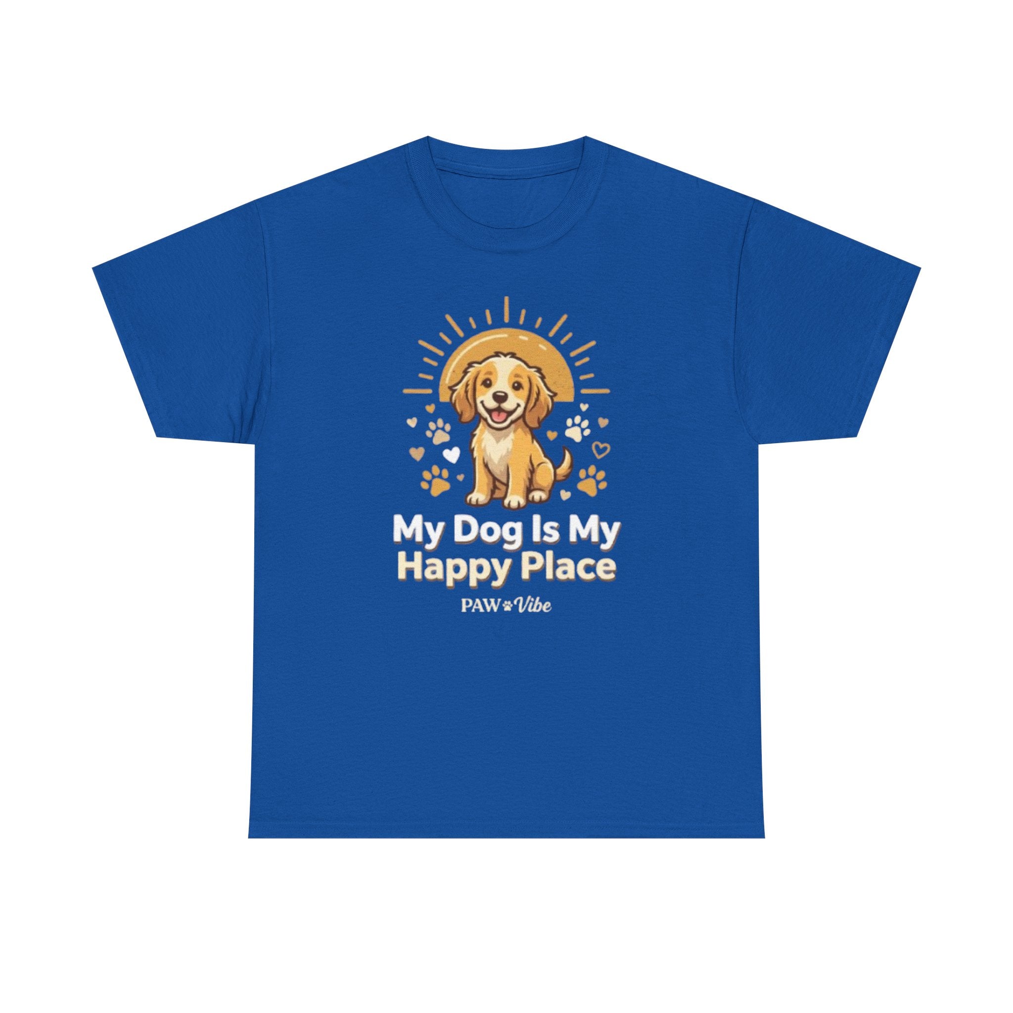 My Dog Is My Happy Place – Cute Dog Lover Graphic T-Shirt