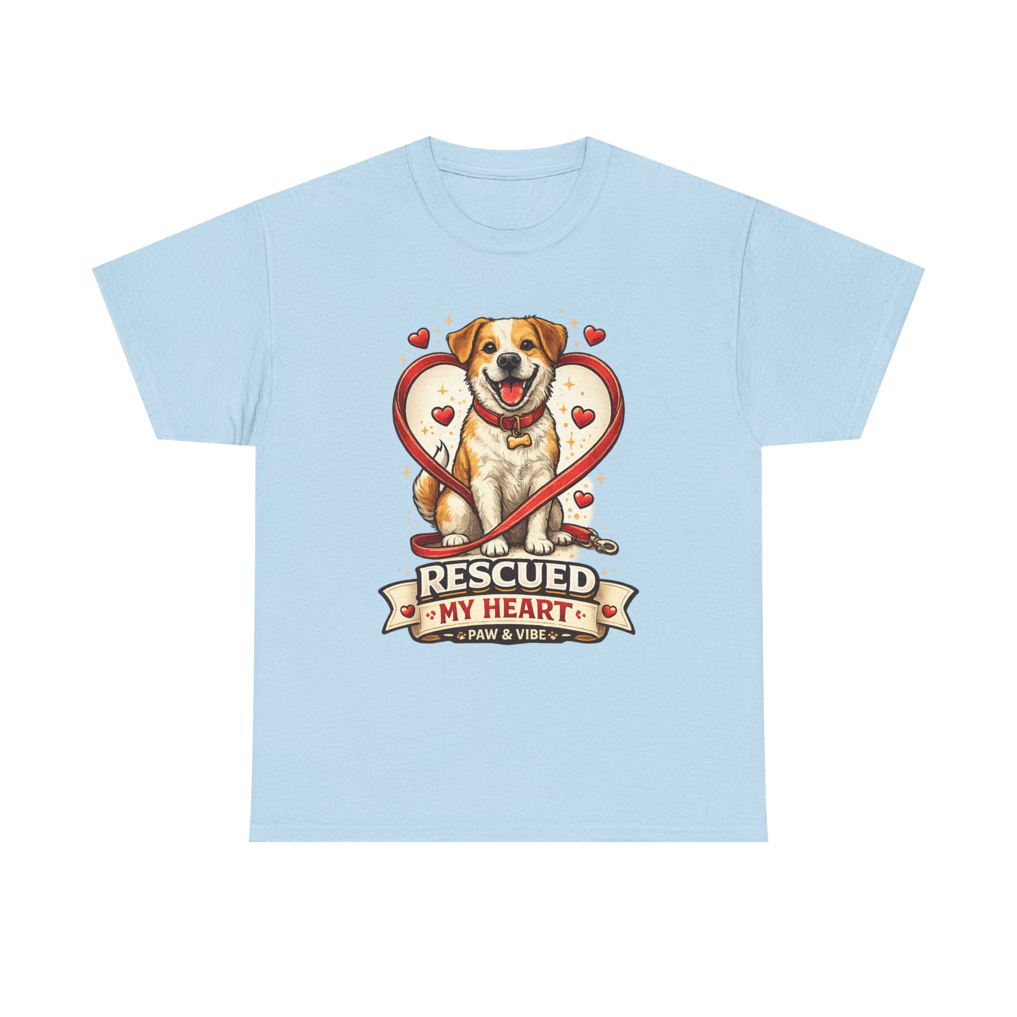 Rescued My Heart – Rescue Dog Graphic T-Shirt