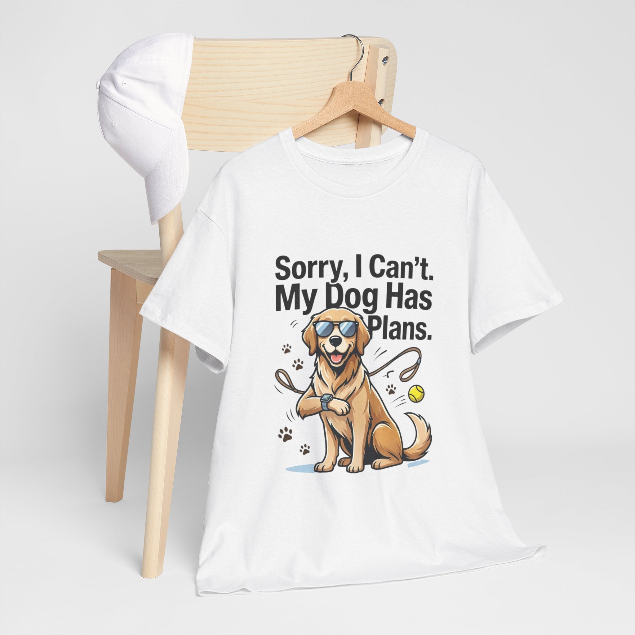 Sorry, I Can't. My Dog Has Plans. – Funny Dog Lover Unisex T-Shirt