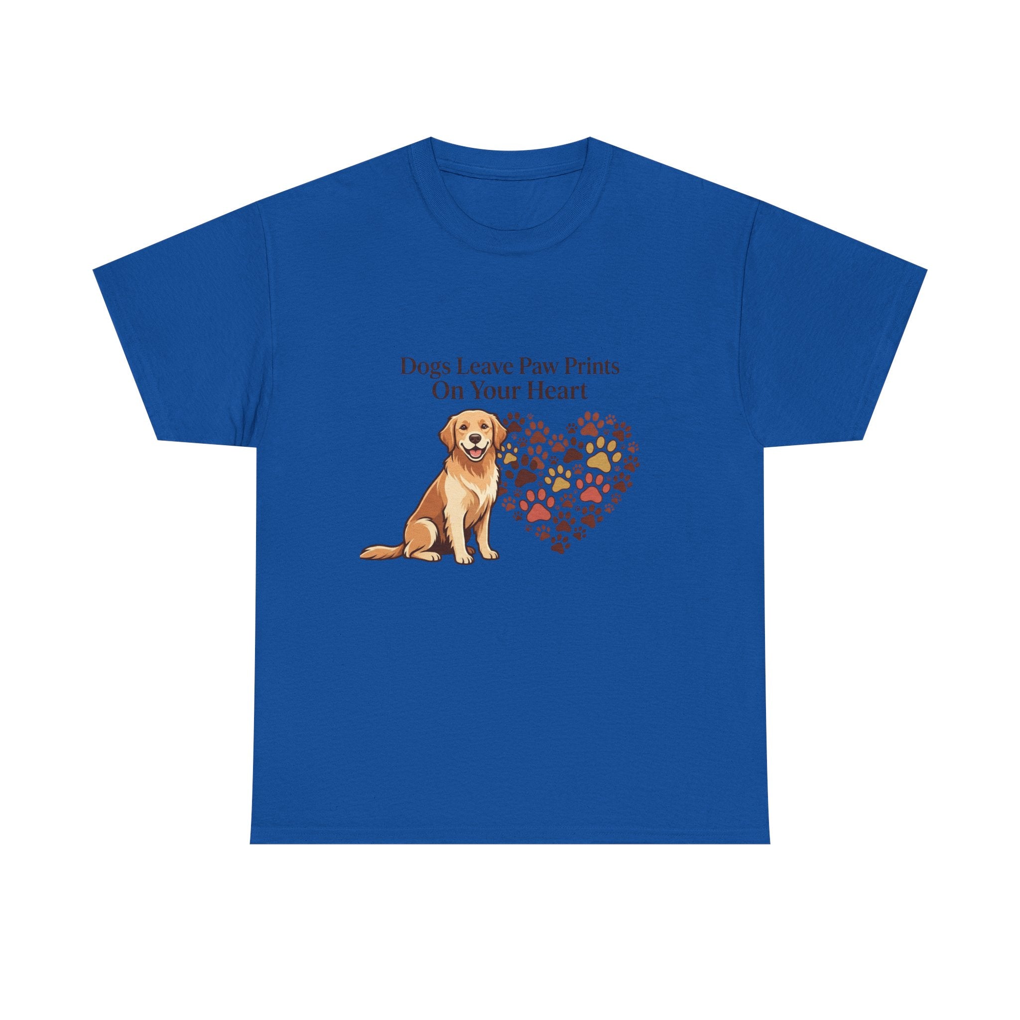Dogs Leave Paw Prints On Your Heart – Cute Dog Lover Unisex T-Shirt