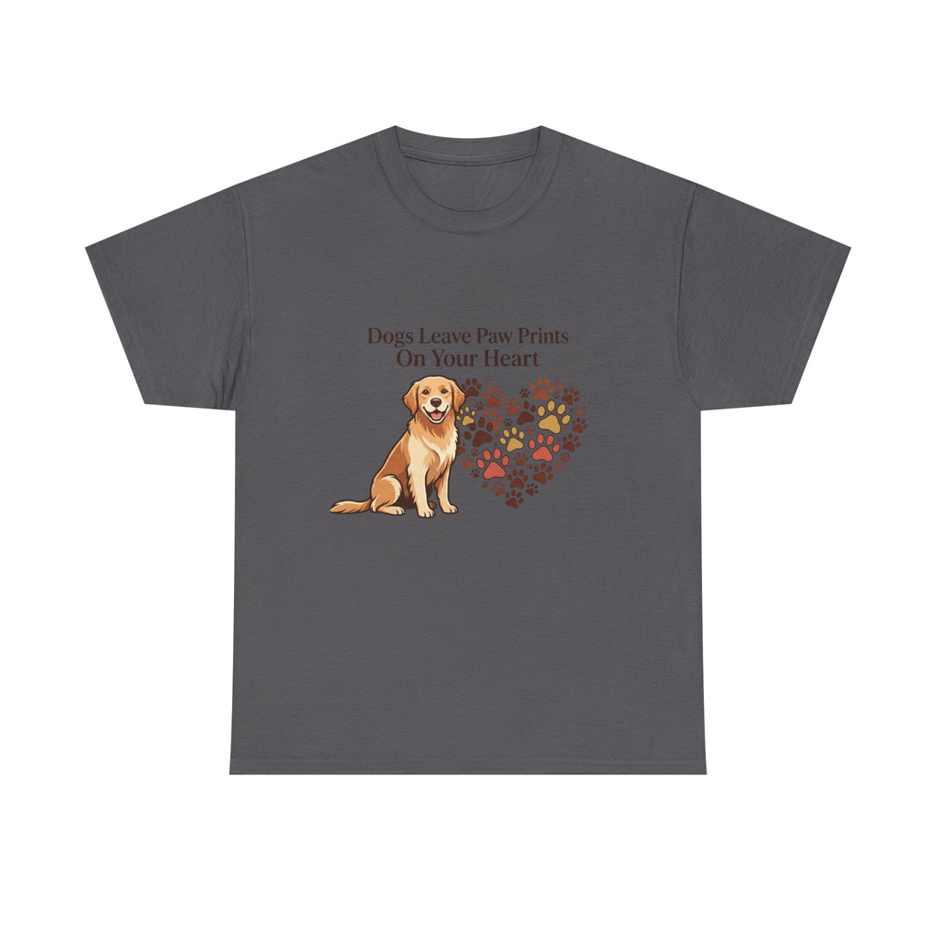 Dogs Leave Paw Prints On Your Heart – Cute Dog Lover Unisex T-Shirt