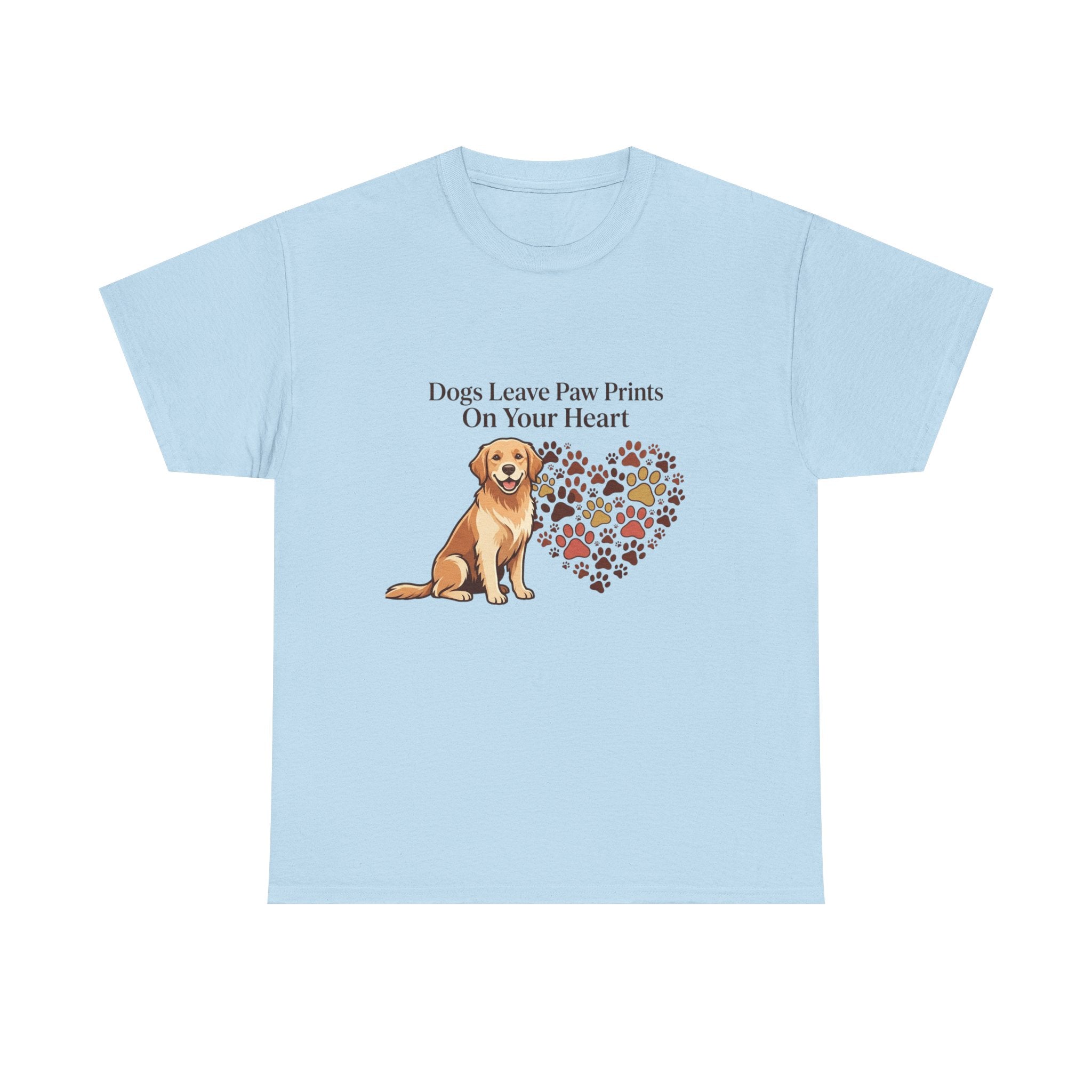 Dogs Leave Paw Prints On Your Heart – Cute Dog Lover Unisex T-Shirt