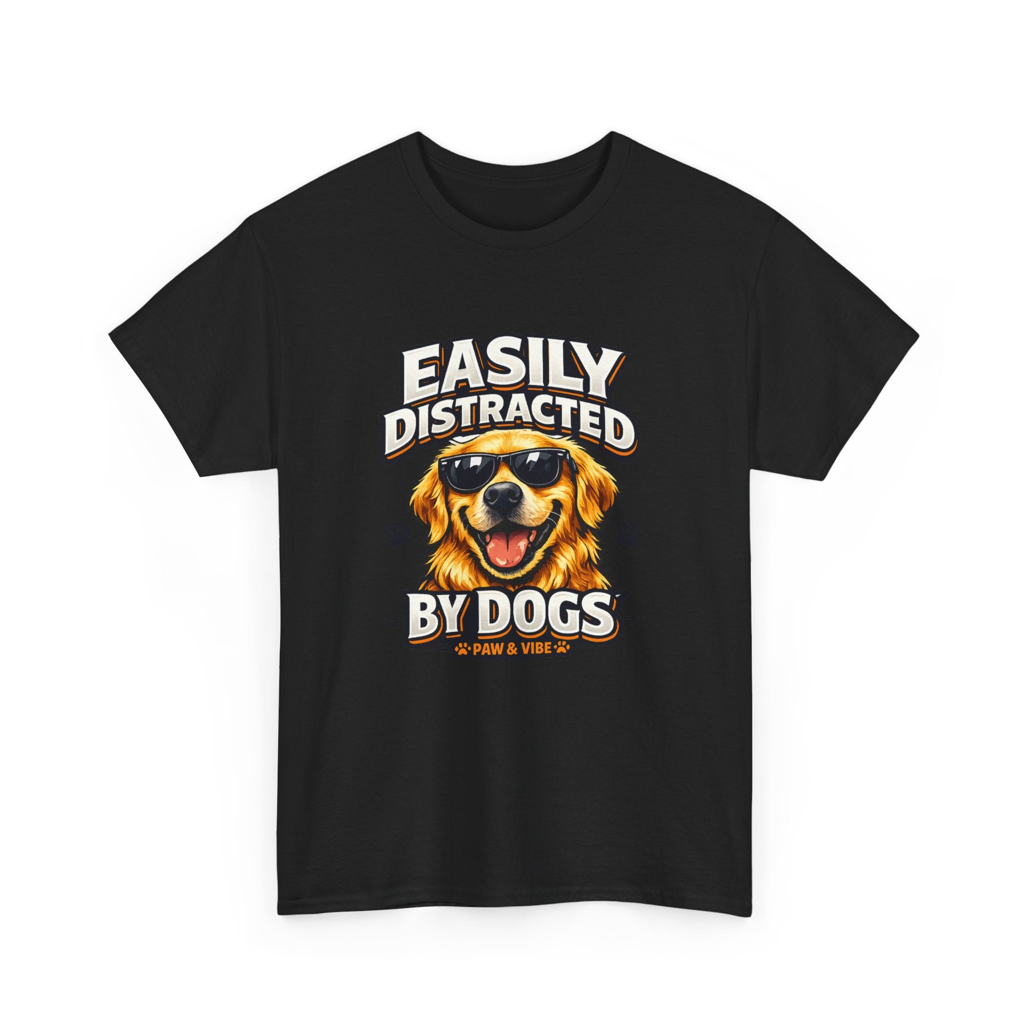 Easily Distracted By Dogs – Funny Dog Lover T-Shirt