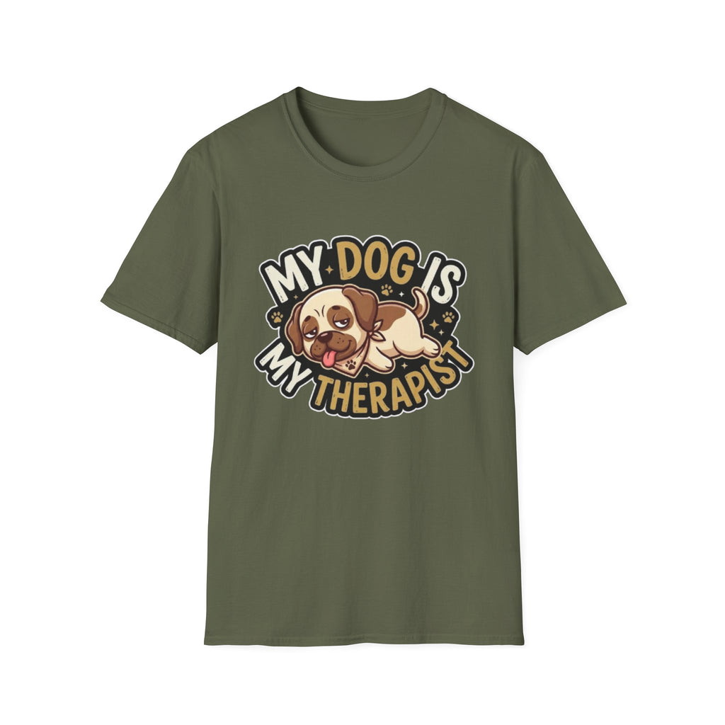 My Dog Is My Therapist – Funny Dog Lover T-Shirt