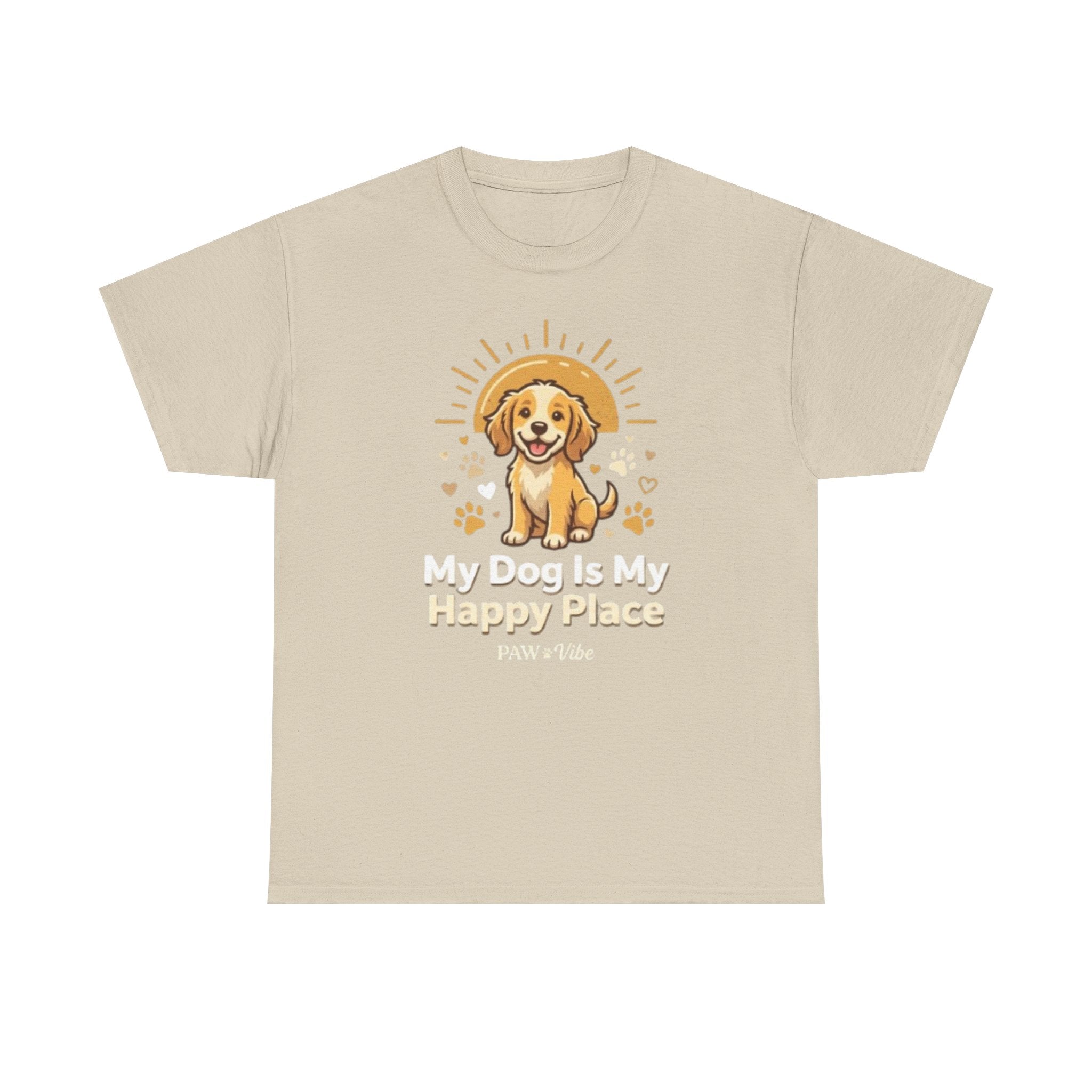 My Dog Is My Happy Place – Cute Dog Lover Graphic T-Shirt