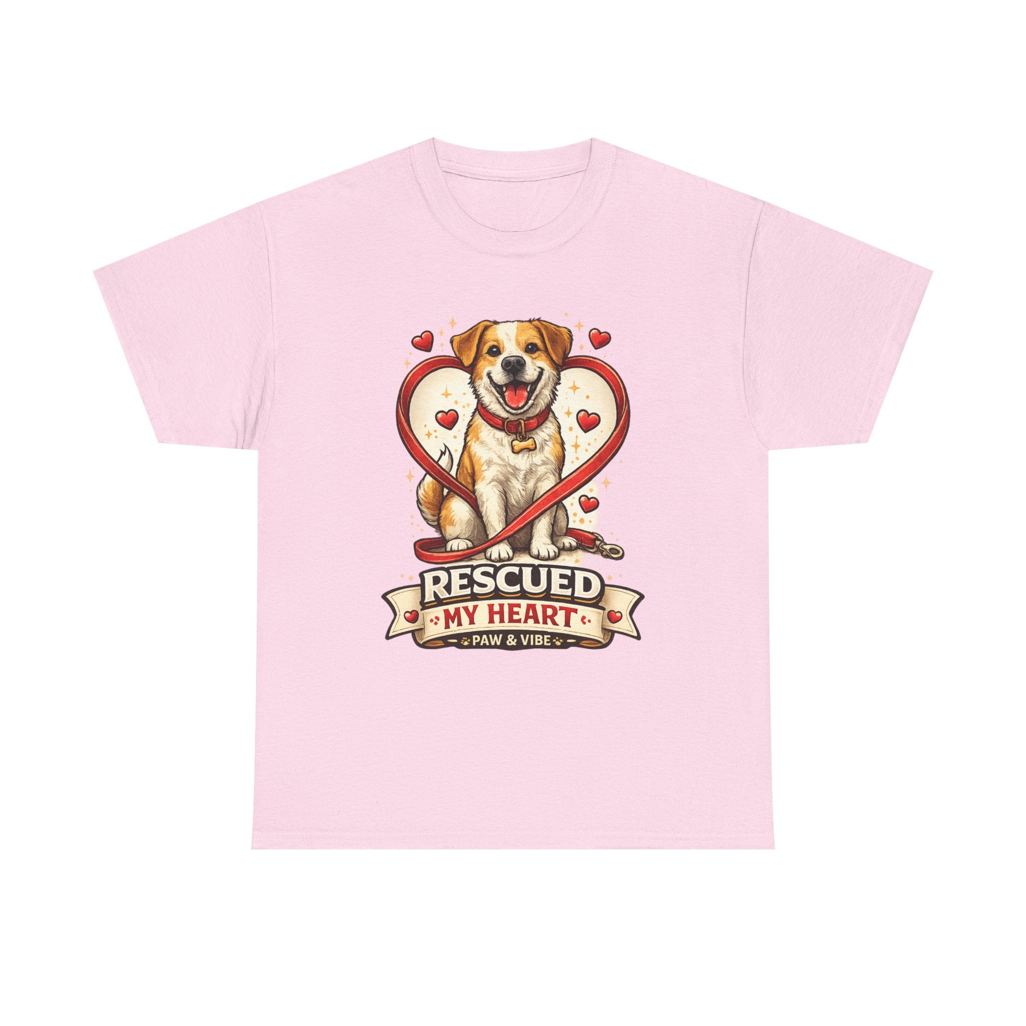 Rescued My Heart – Rescue Dog Graphic T-Shirt