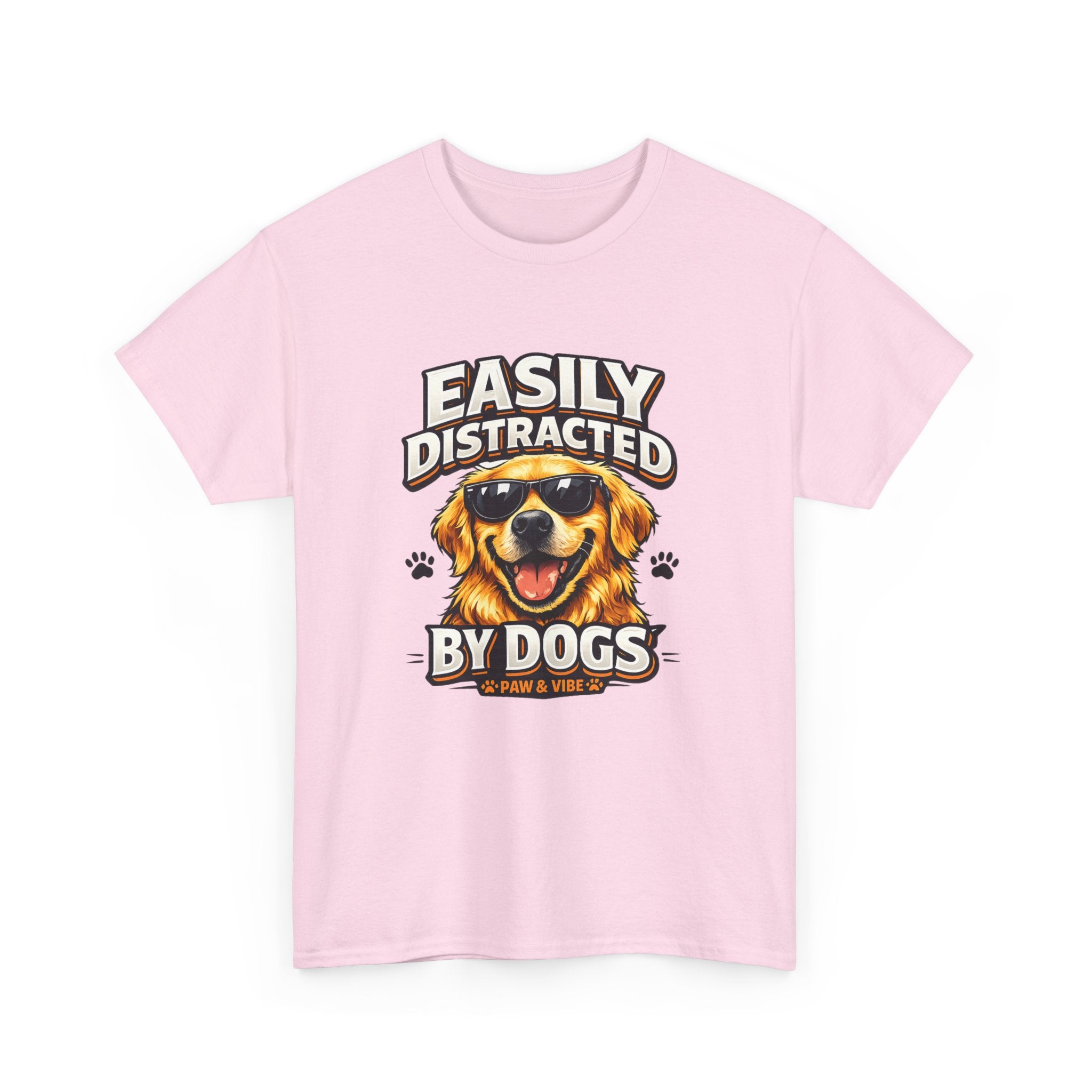 Easily Distracted By Dogs – Funny Dog Lover T-Shirt
