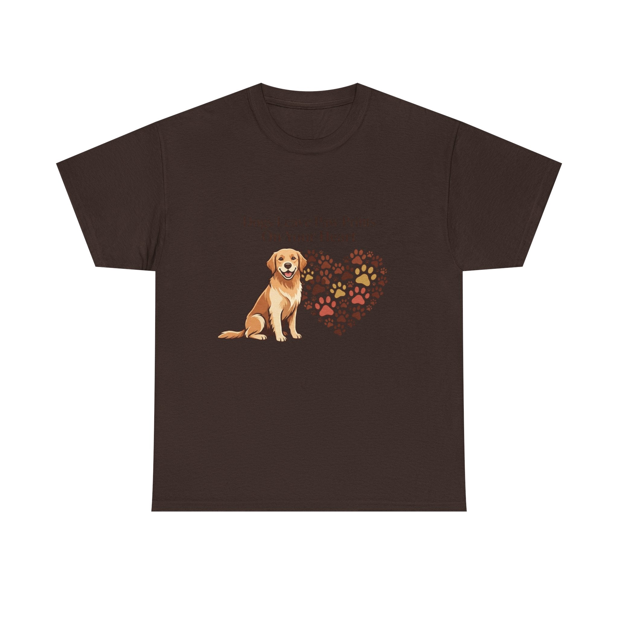 Dogs Leave Paw Prints On Your Heart – Cute Dog Lover Unisex T-Shirt
