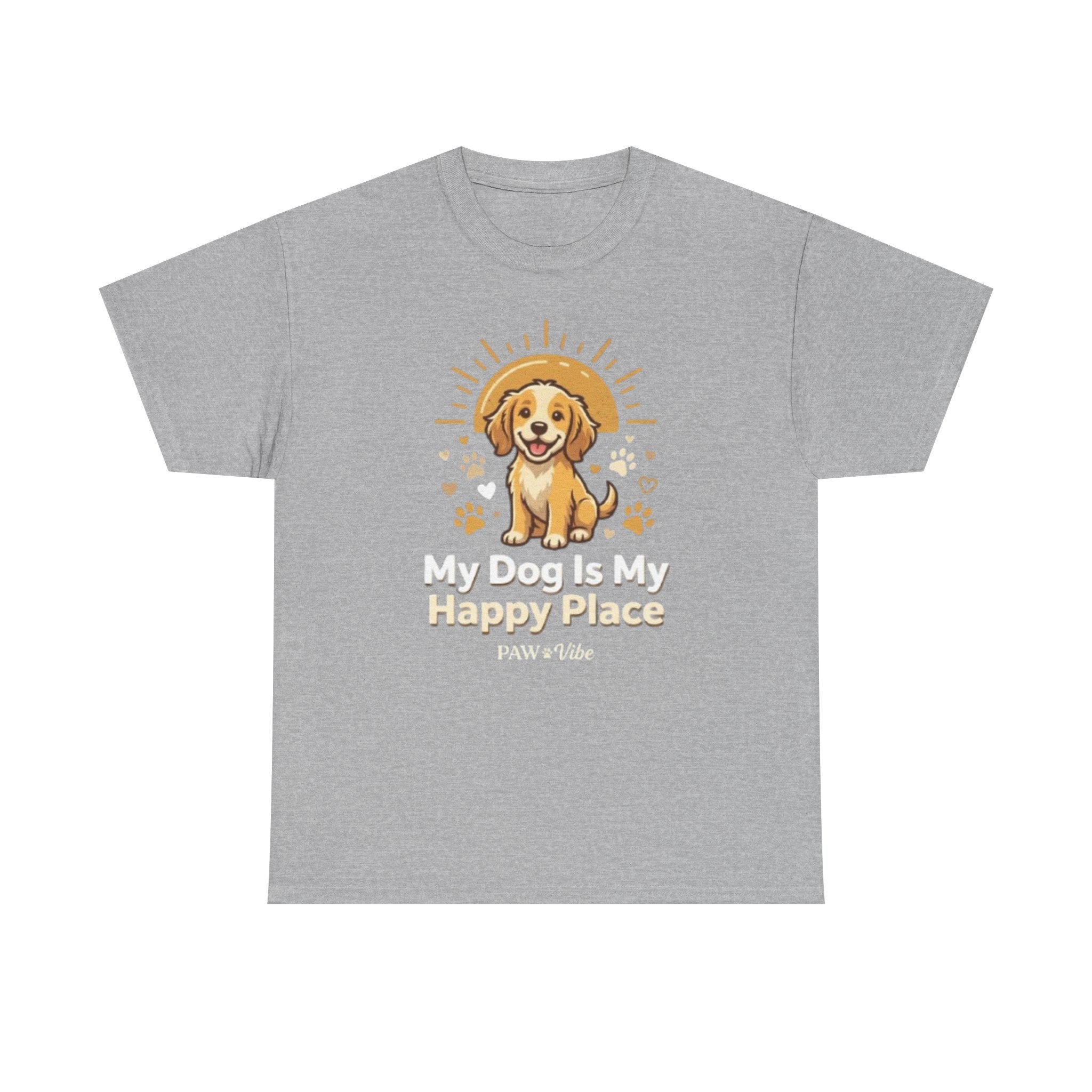 My Dog Is My Happy Place – Cute Dog Lover Graphic T-Shirt
