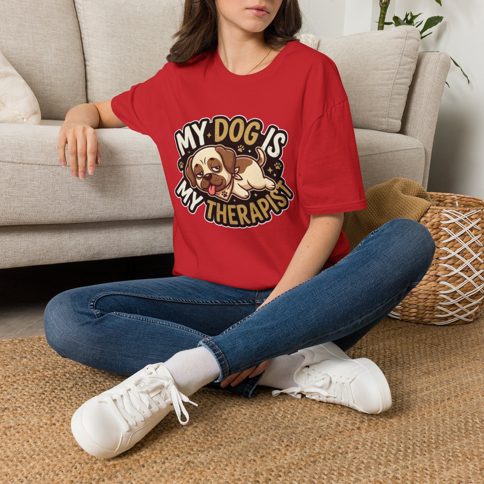 My Dog Is My Therapist – Funny Dog Lover T-Shirt