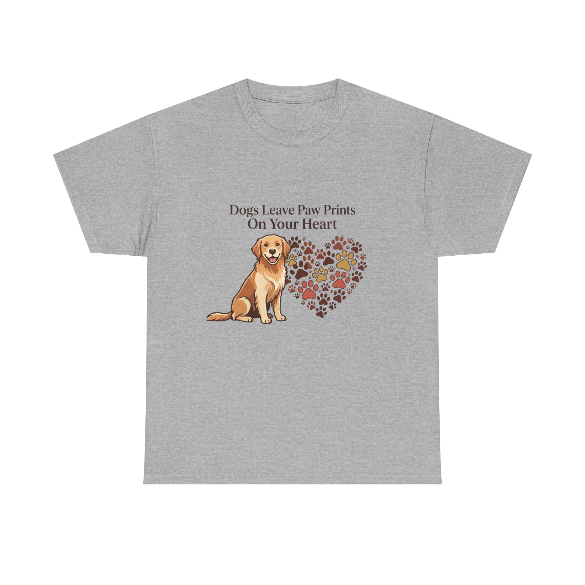 Dogs Leave Paw Prints On Your Heart – Cute Dog Lover Unisex T-Shirt