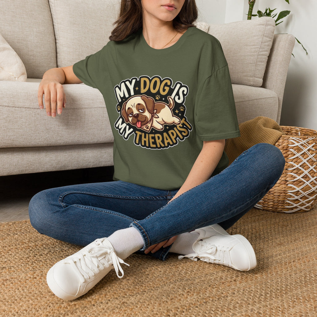 My Dog Is My Therapist – Funny Dog Lover T-Shirt
