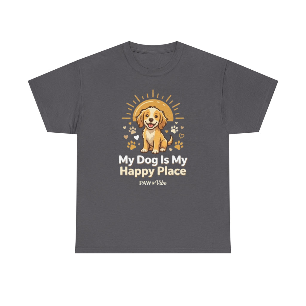 My Dog Is My Happy Place – Cute Dog Lover Graphic T-Shirt