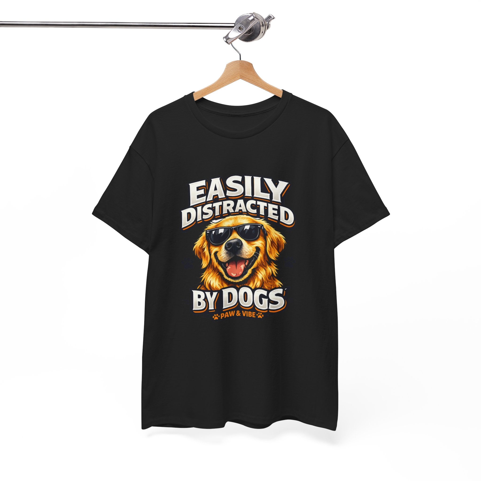 Easily Distracted By Dogs – Funny Dog Lover T-Shirt
