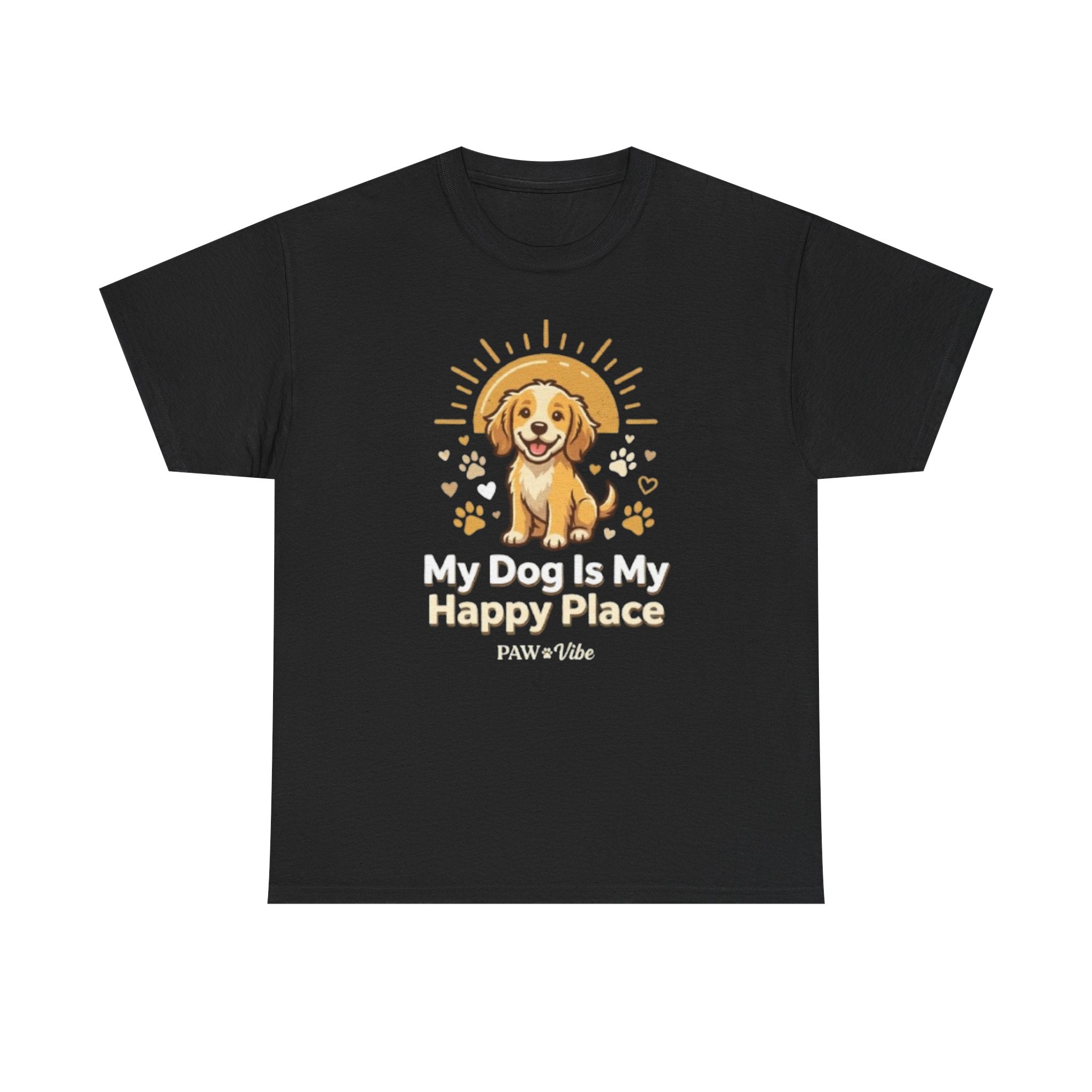My Dog Is My Happy Place – Cute Dog Lover Graphic T-Shirt